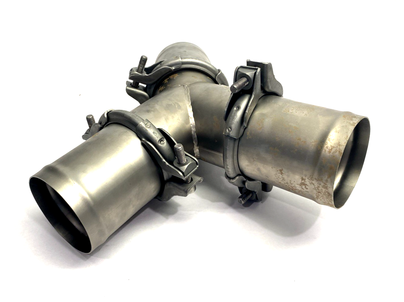 Jacob 11083260 Exhaust System Fork, DN80 90 Deg. Y-Type w/ Clamps - Maverick Industrial Sales