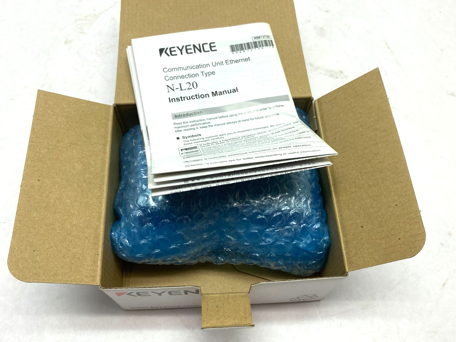 Keyence N-L20 Ethernet Communication Connection Unit 11-Point Display 24VDC - Maverick Industrial Sales
