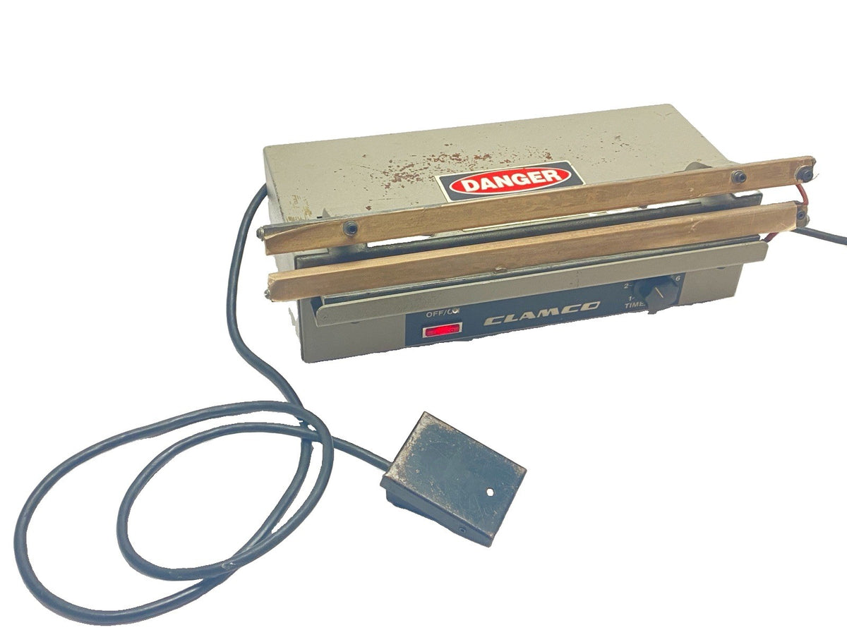 W400-16 | Clamco Heavy-Duty Industrial Tabletop Impulse Sealer 16" - Used - Maverick Industrial Sales