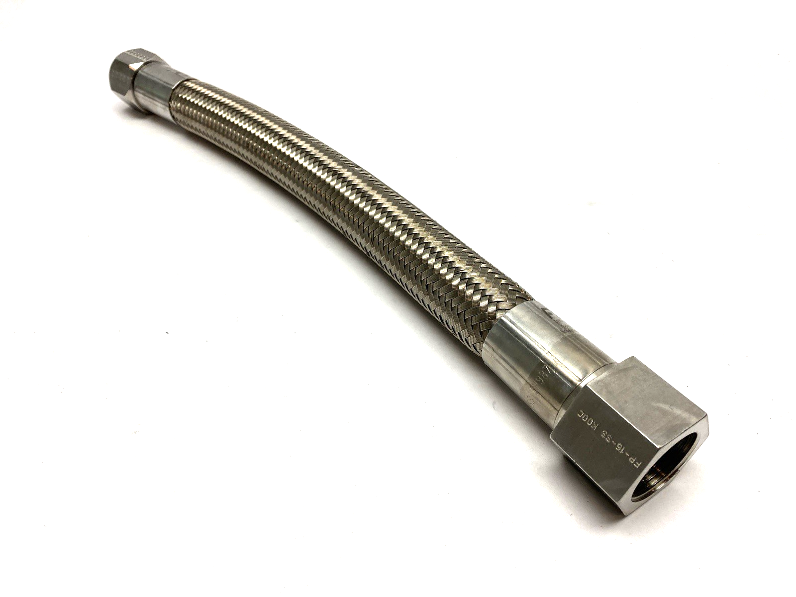 MBC-16-SS | Stainless Steel Braided Pipe 1" NPT 1' Overall Length SHELFWARE - New – Open box - Maverick Industrial Sales