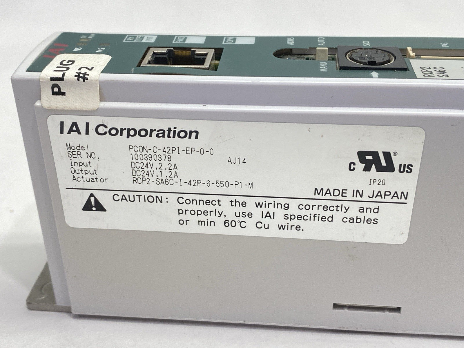IAI PCON-C-42PI-EP-0-0 PCON Actuator Position Controller 2.2A 24VDC - Maverick Industrial Sales