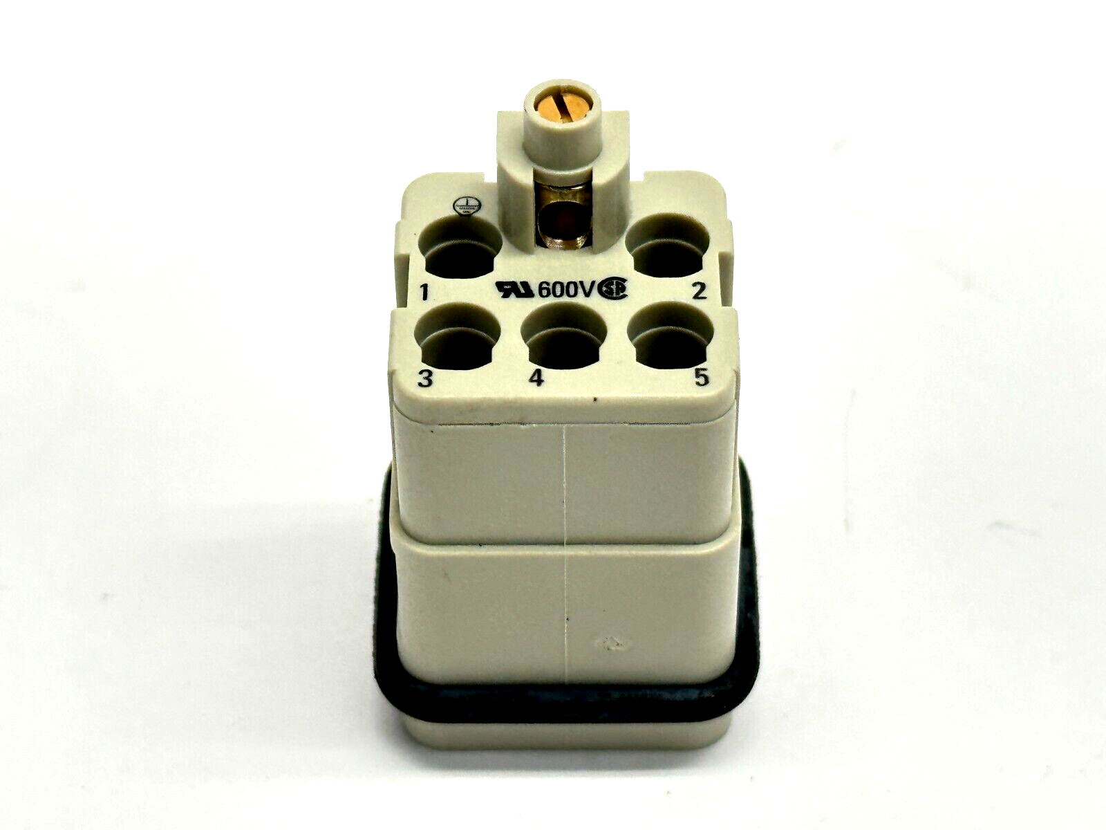 Harting 09 12 005 3001 Han Q Compact Connector 5/0-M-C Male Insert Crimp - Maverick Industrial Sales