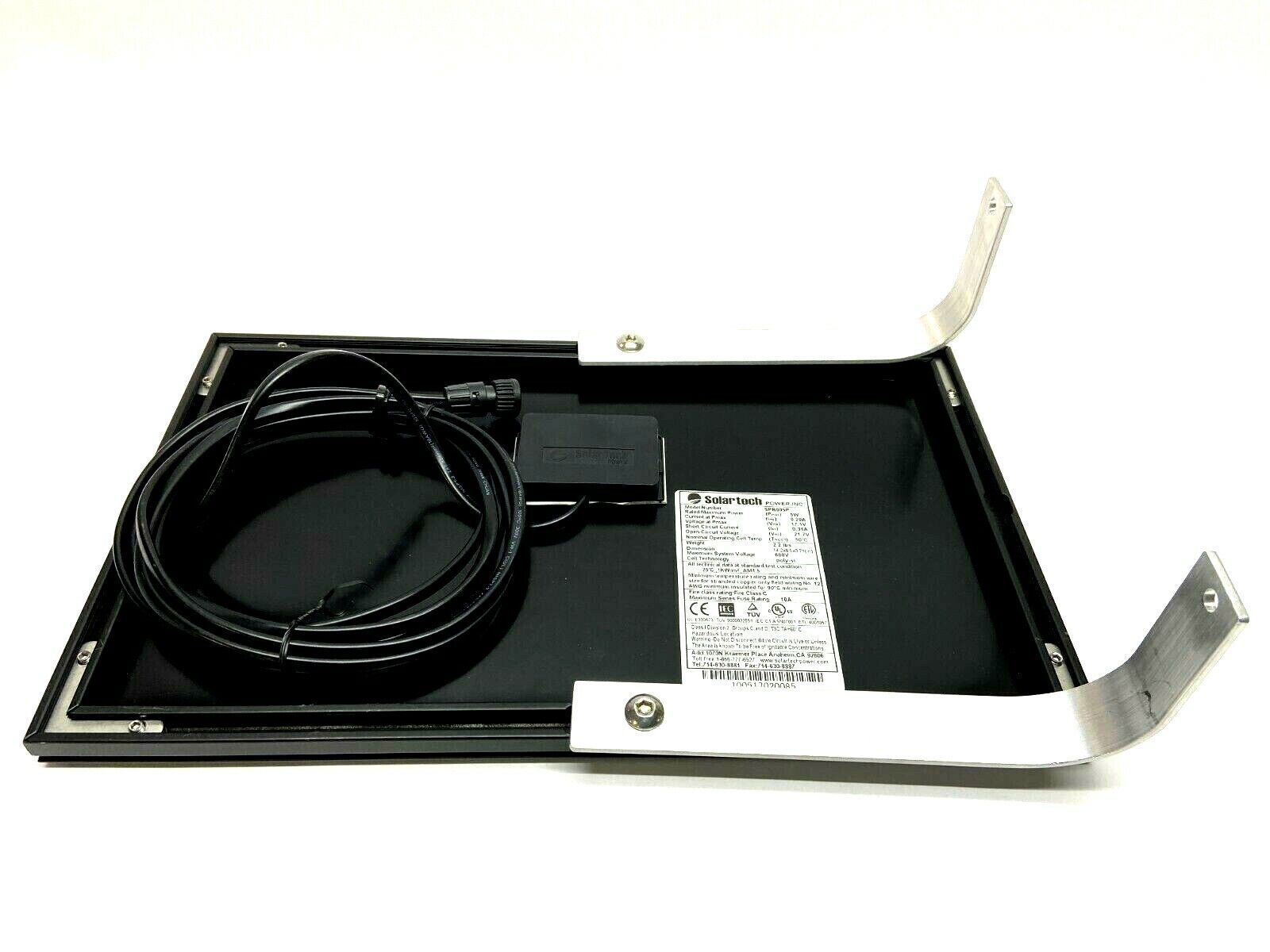 Solartech SPB005P 5W 0.29A 6V Solar Panel Poly si Cell 14.2x8.5x0.71" - Maverick Industrial Sales