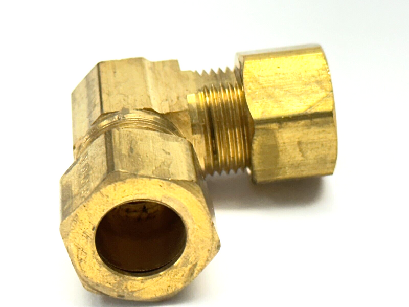 1/2" OD Compression Tube 90 Degree Elbow Brass - Maverick Industrial Sales