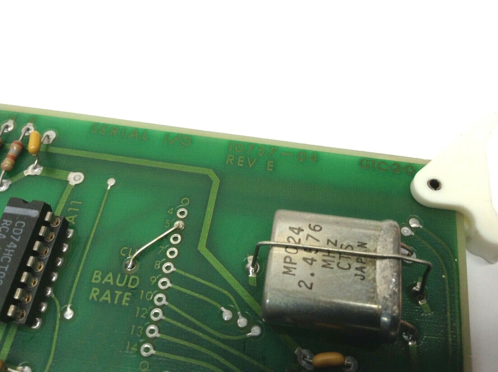 Eberline 10757-04 Rev E Serial I/O Circuit Board GTC-2-0 - Maverick Industrial Sales