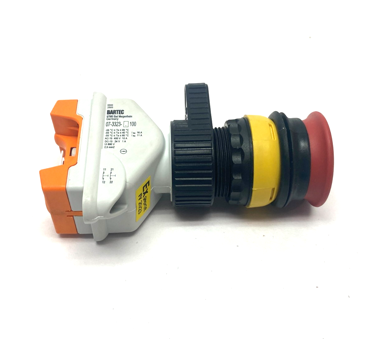 05-0003-000800 | Bartec ComEx Emergency Stop Slam Button w/ 07-3323-1.00 Switch - New Other - Maverick Industrial Sales