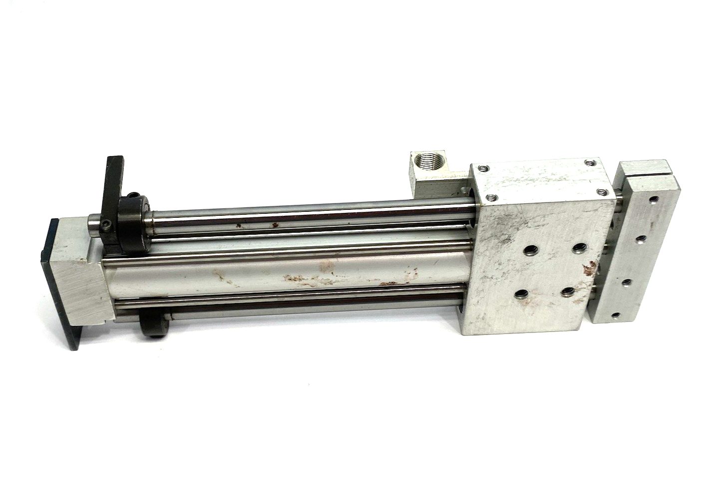 SE375-5.0-MS1-S40B-KE | Fabco Air Dbl-Act Pneumatic Linear Guided Slide Actuator - Used - Maverick Industrial Sales