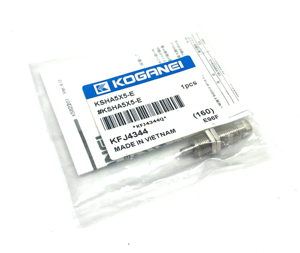 Koganei KSHA5X5-E Shock Absorber 5mm Absorption M8 Fixed Mount KSHA Series - Maverick Industrial Sales