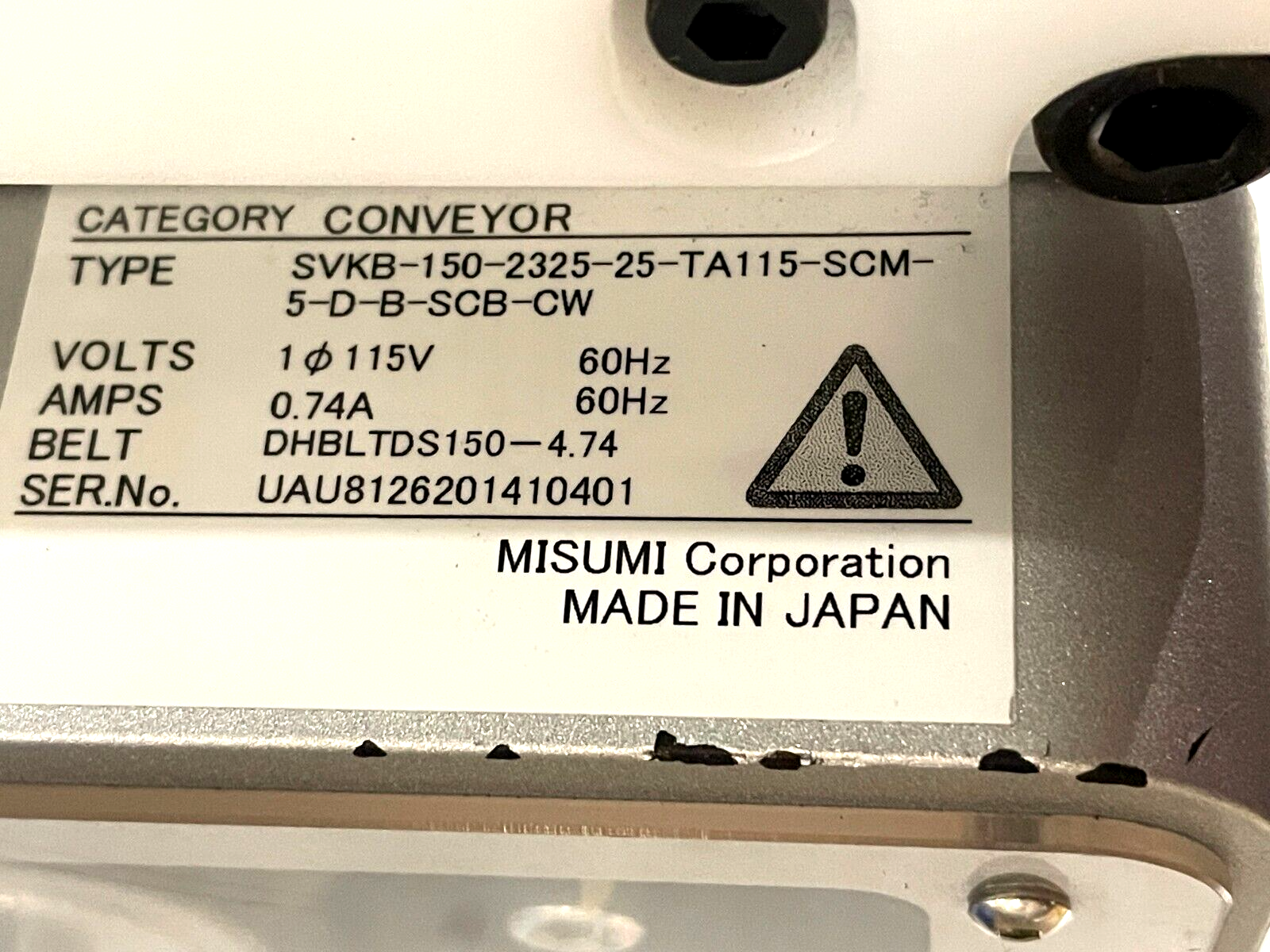 MiSUMi SVKB-150-2325-25-TA115-SCM-5-D-B-SCB-CW Guided Flat Belt Conveyor - Maverick Industrial Sales