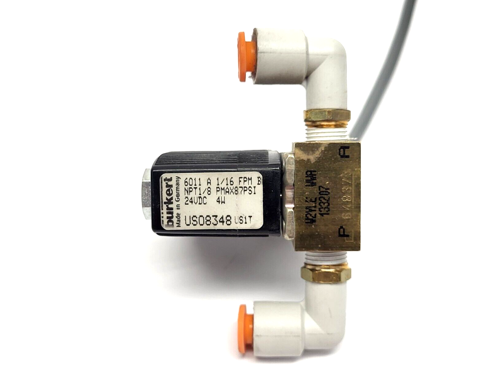 Burkert US08348 Solenoid Valve 24VDC 4W - Maverick Industrial Sales