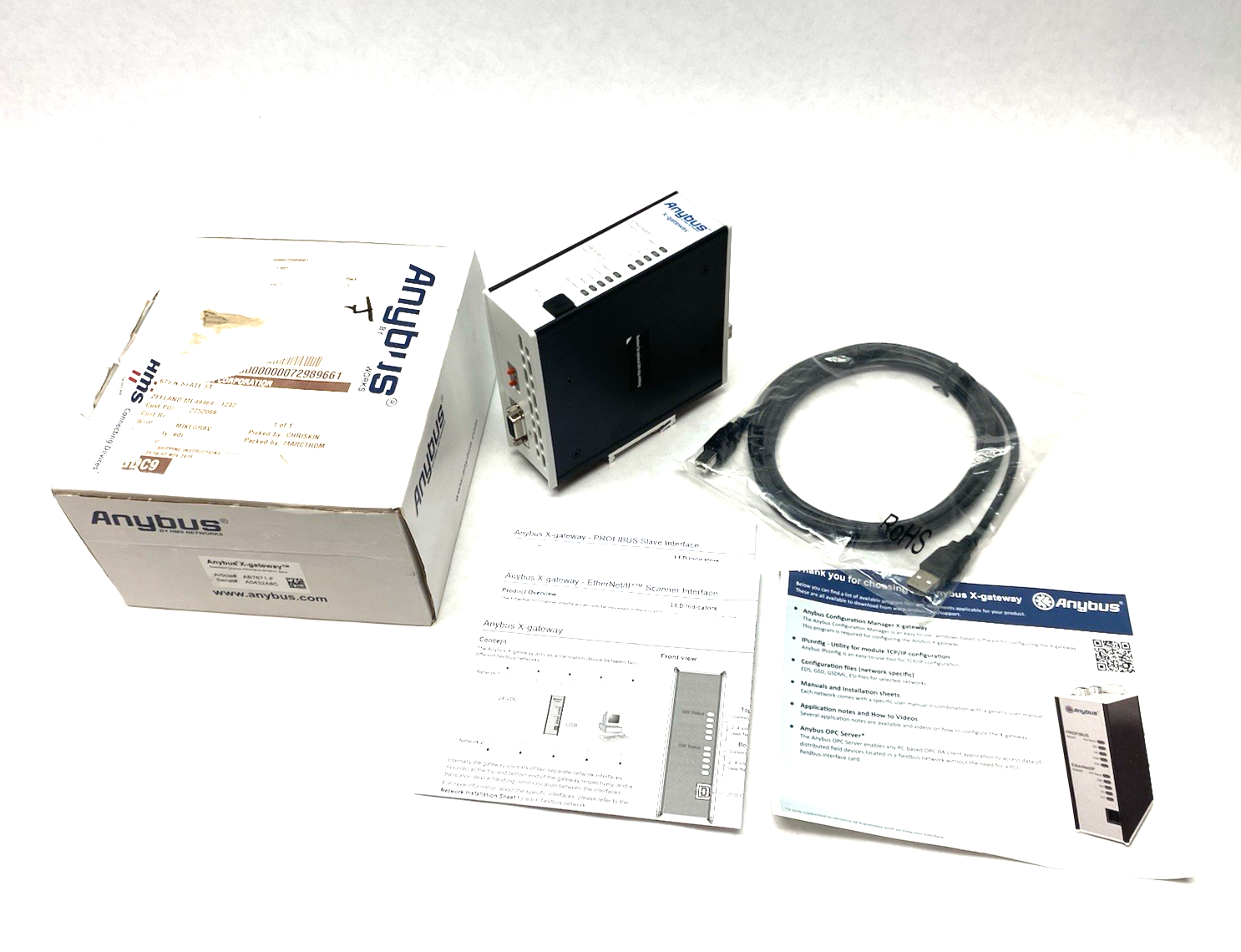 AB7671-F | HMS Networks Anybus X-gateway – EtherNet/IP Scanner - PROFIBUS Slave - New Other - Maverick Industrial Sales