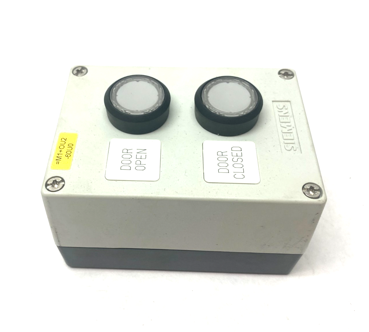 Siemens 3SU1802-0AA00-0AB1 Pushbutton Enclosure Assembly w/ 2x White Illuminated - Maverick Industrial Sales