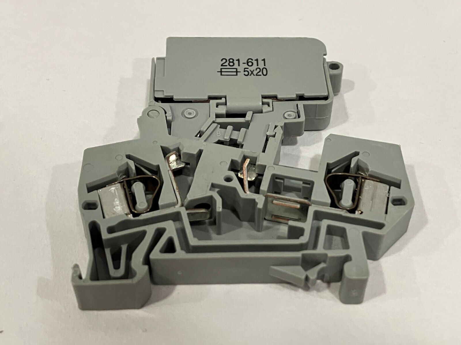 Wago 281-611 Fuse Terminal Block 2-Conductor LOT OF 4 - Maverick Industrial Sales
