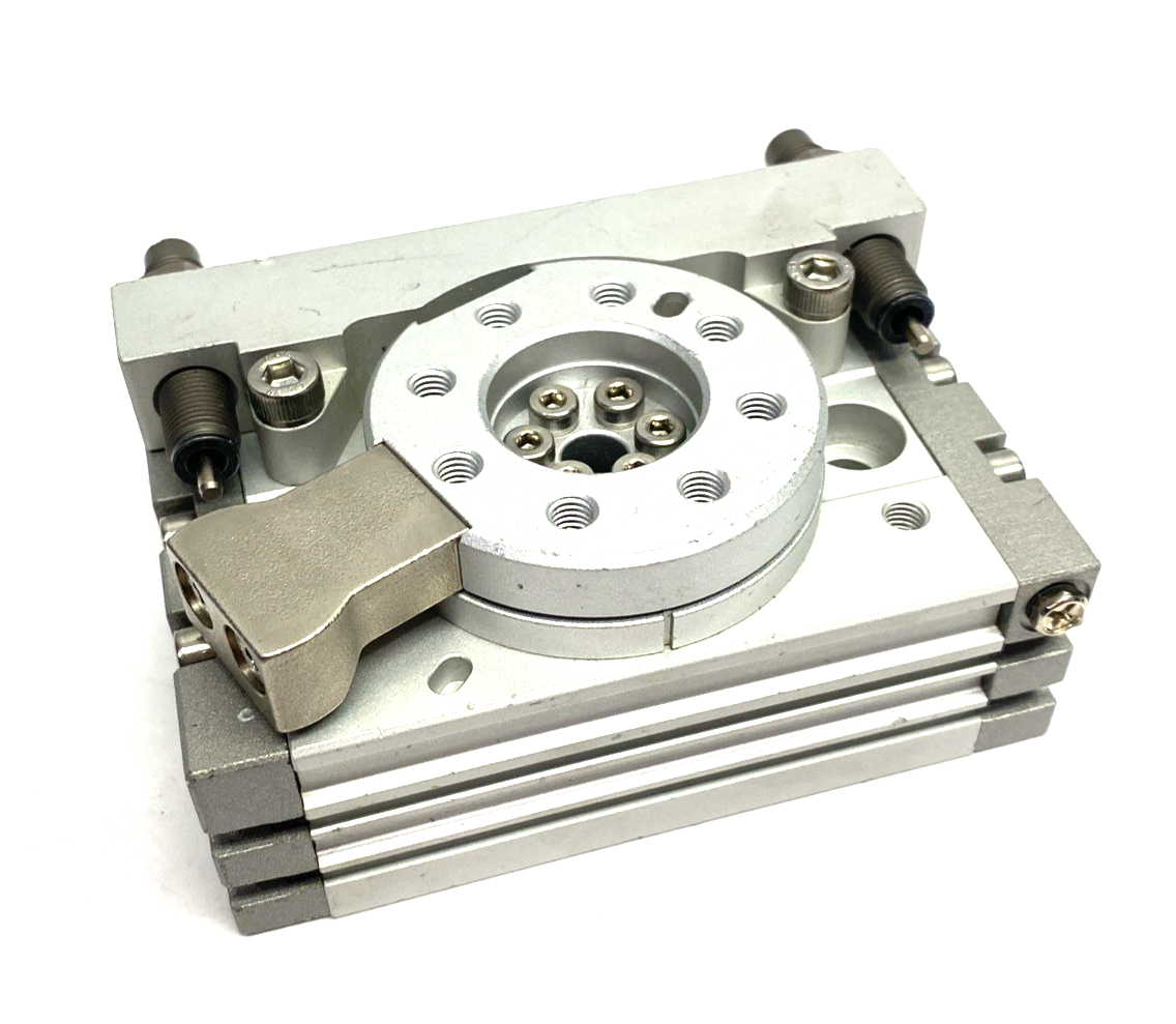 SMC MSQB20L2 Rotary Table Actuator Cylinder 20mm Size, 180-Deg - Maverick Industrial Sales