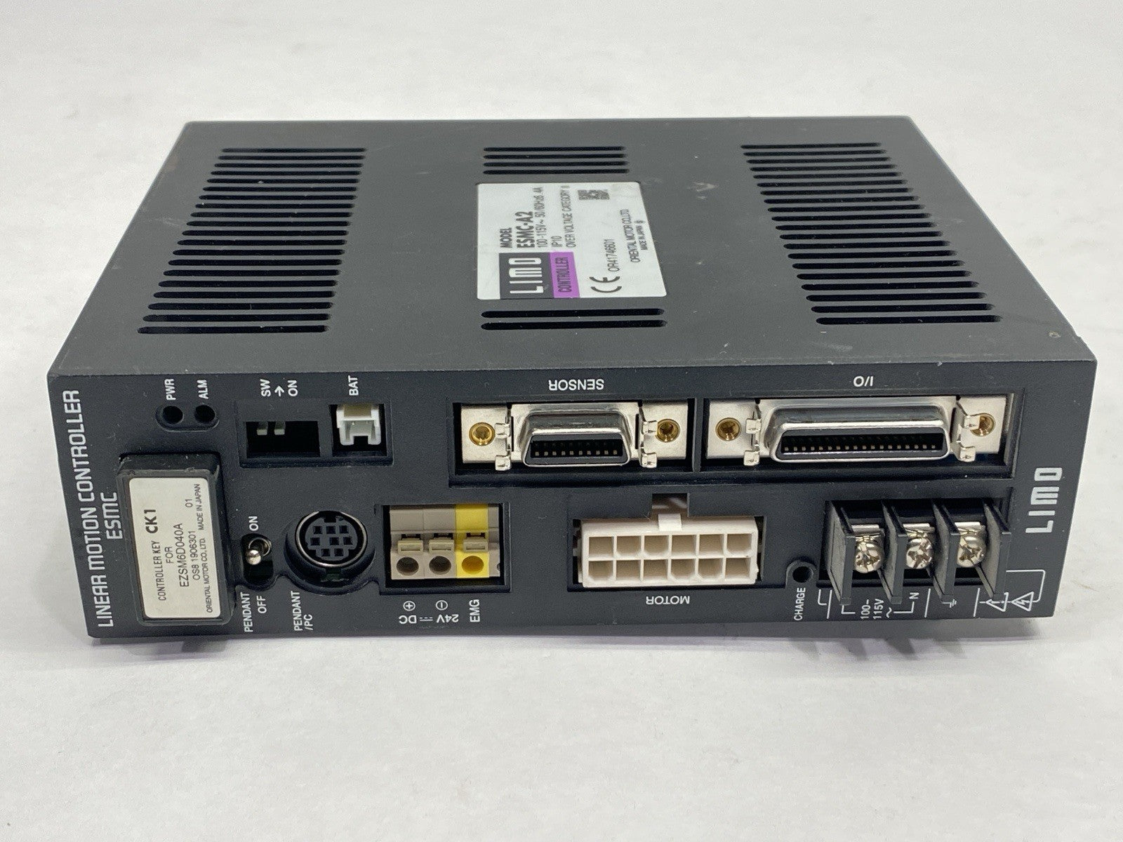 ESMC-A2 | Oriental Motor Limo Linear Motion Controller w/ Key CK1 For EZSM6D040A - Used - Maverick Industrial Sales