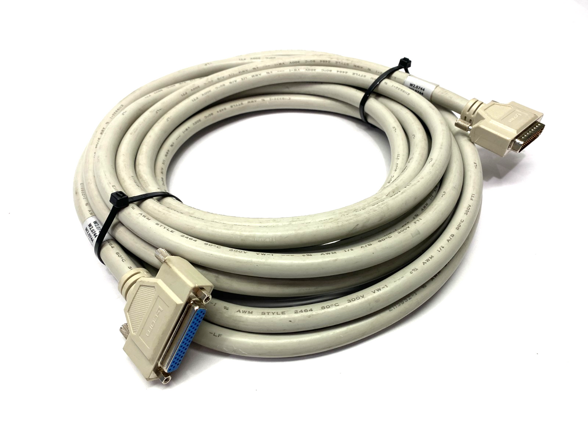 L-Com CHD44MF-25 Deluxe Molded D-Sub Cable, HD44 Male to Female, 25' - Maverick Industrial Sales