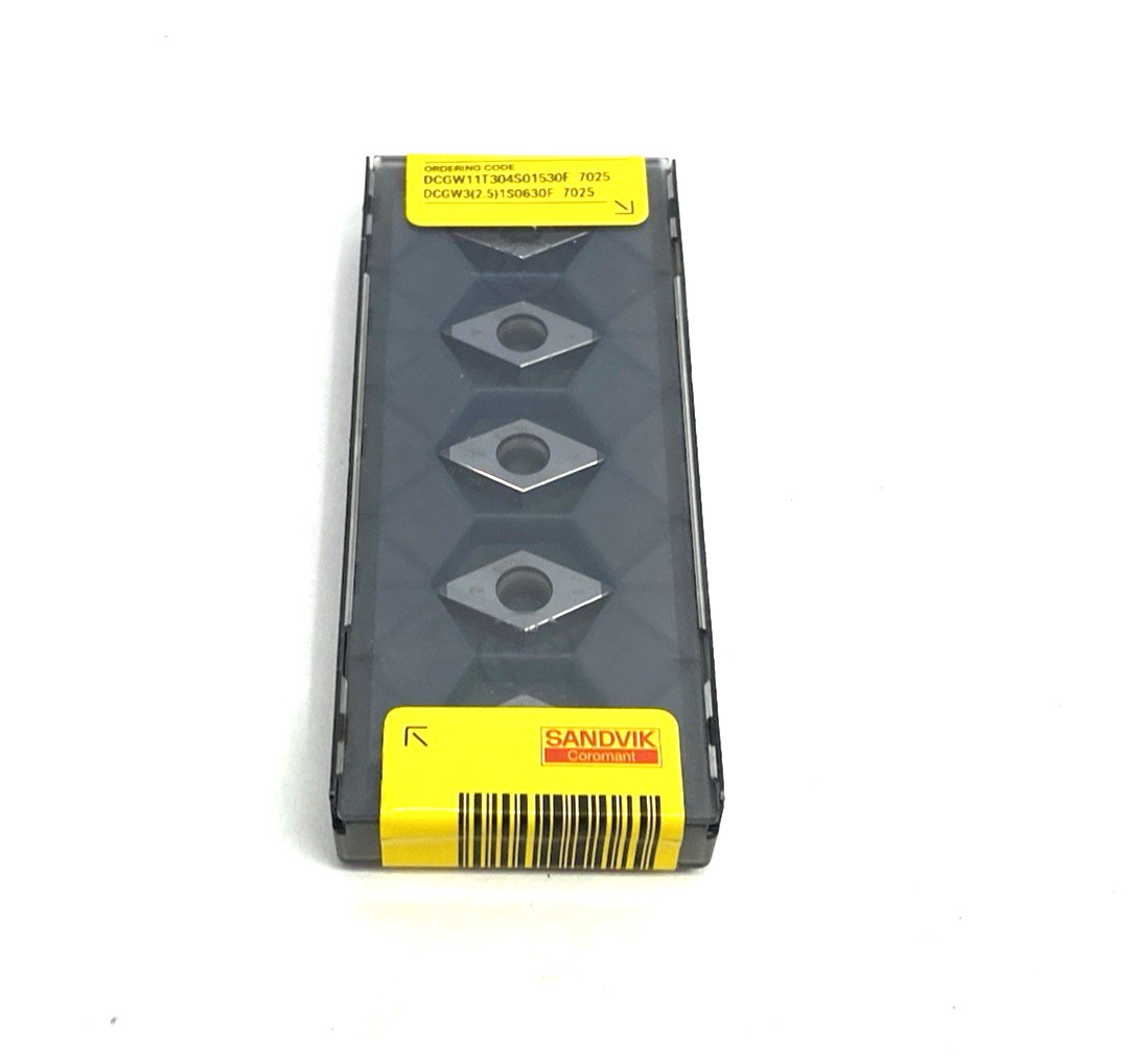 57676976 | Sandvik 5767697 CoroTurn® 107 Turning Insert DCGW3(2.5)1S0630F 7025 PKG OF 5 - New - Maverick Industrial Sales