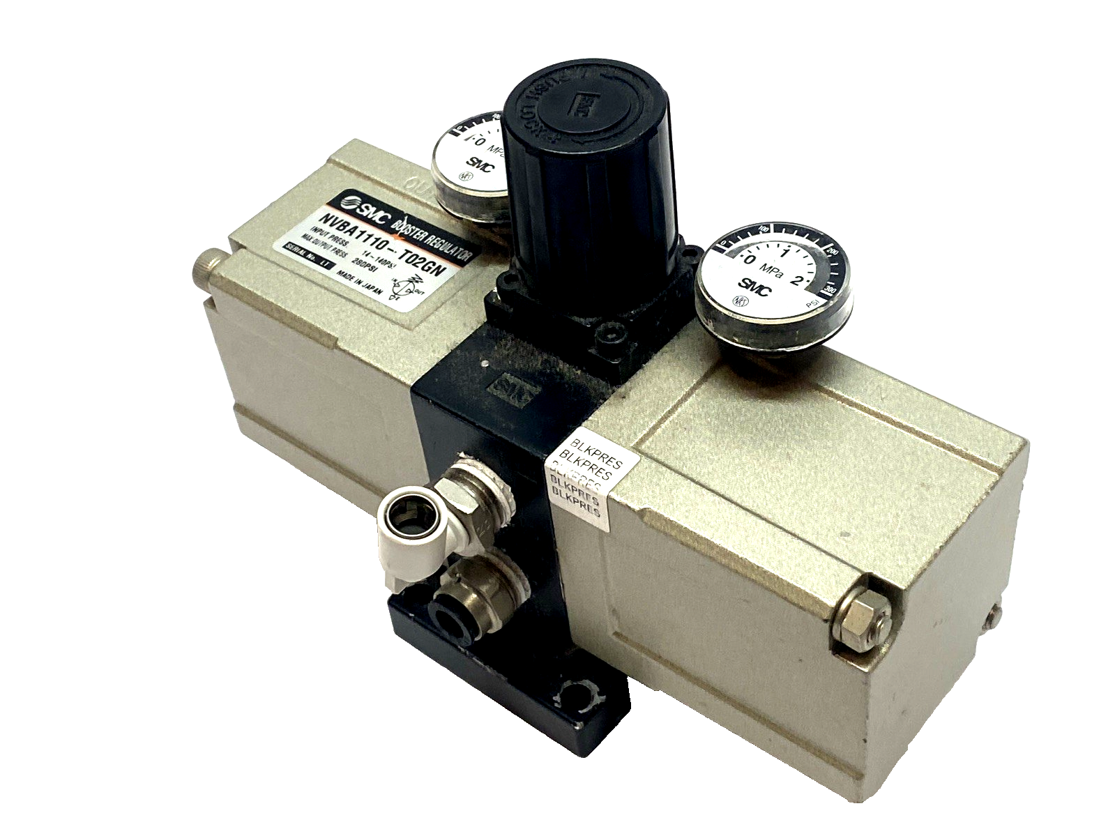SMC NVBA1110-T02GN Booster Regulator 2x Pressure 1/4" NPT - Maverick Industrial Sales
