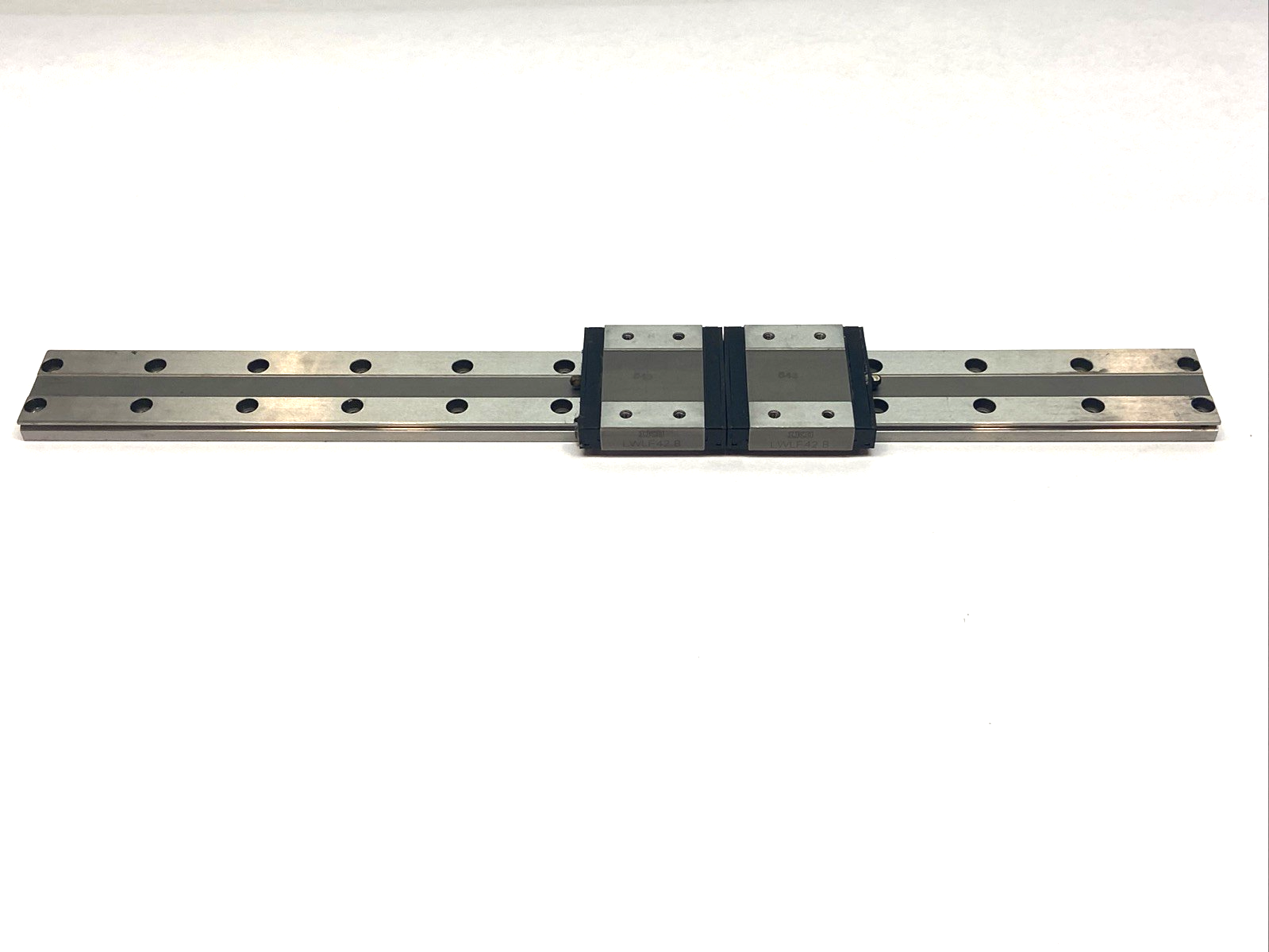IKO LWLF42 B Linear Bearing Guide Block w/ 450mm L x 42mm W Guide Rail - Maverick Industrial Sales