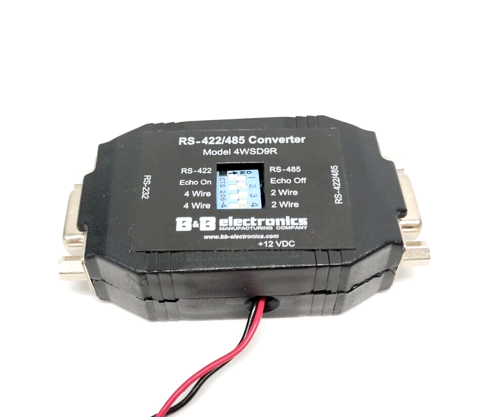 B&B Electronics 4WSD9R Serial Converter RS-232 To RS-422/485 DB9F - Maverick Industrial Sales