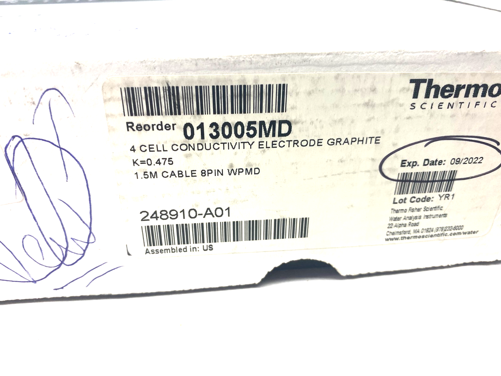 Thermo Scientific 013005MD Orion DuraProbe Graphite 4-Cell Conductivity Probe - Maverick Industrial Sales