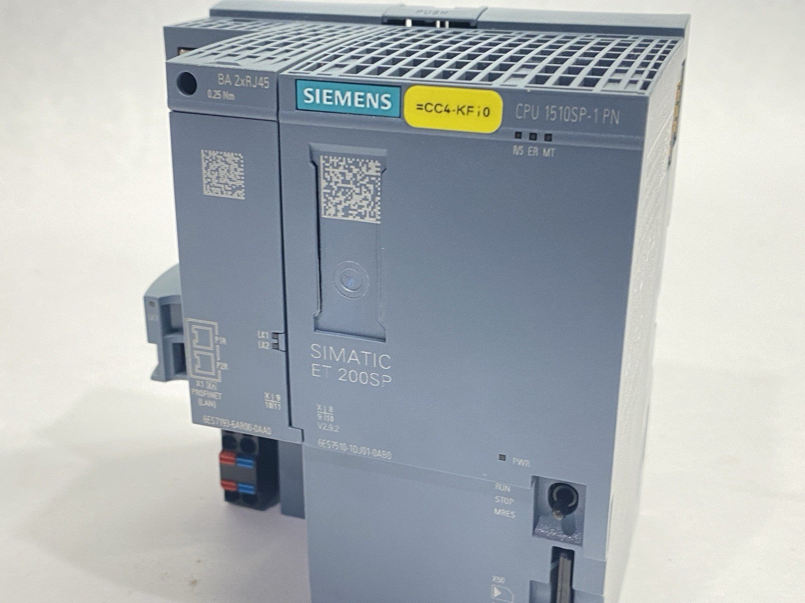 6ES7510-1DJ01-0AB0 | Siemens SIMATIC DP CPU For ET 200SP w/ 6ES7193-6AR00-0AA0 - Used - Maverick Industrial Sales