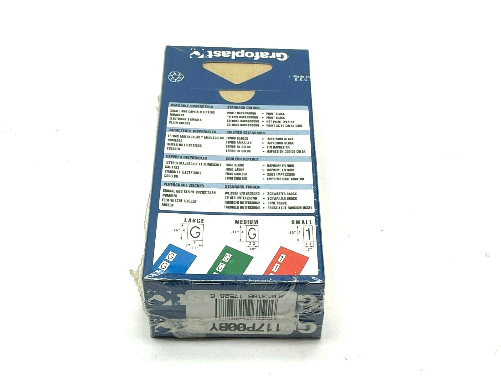 Grafoplast 117P00BY Wiremarker Strips LOT OF 50 - Maverick Industrial Sales