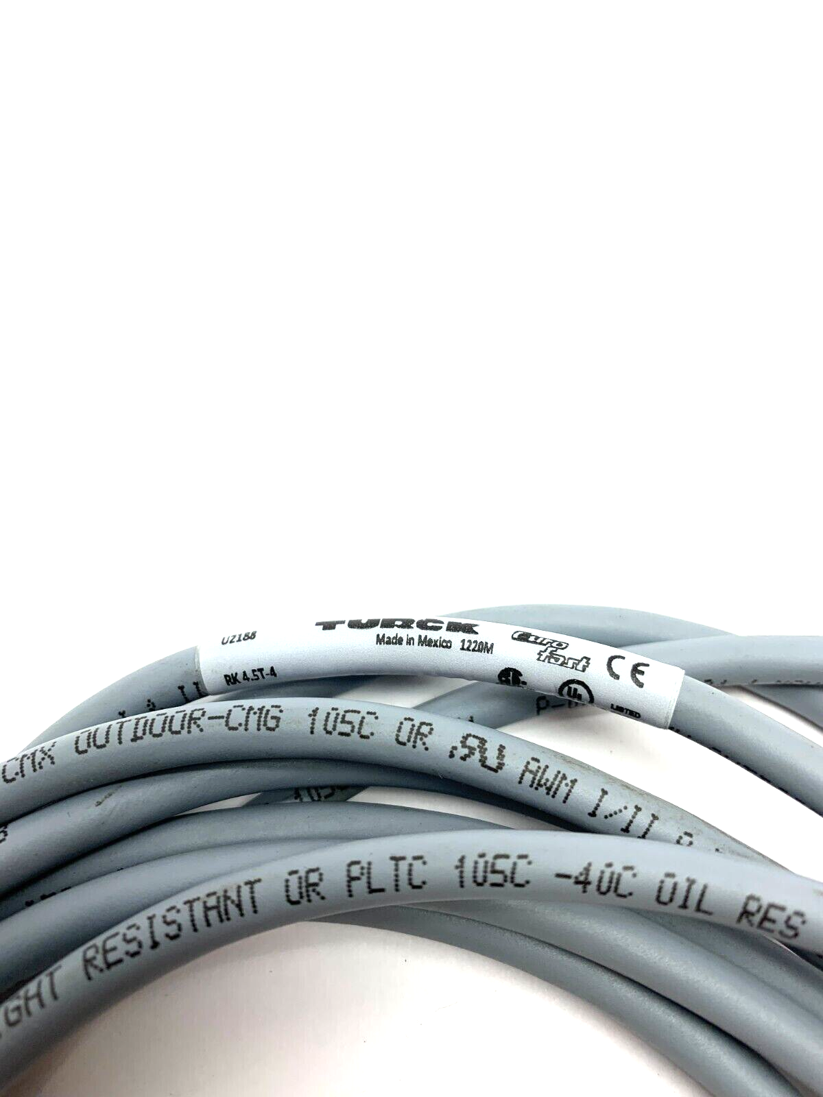 Turck RK4.5T-4 Eurofast Cordset Female 5 Pin Connector U2188 - Maverick Industrial Sales
