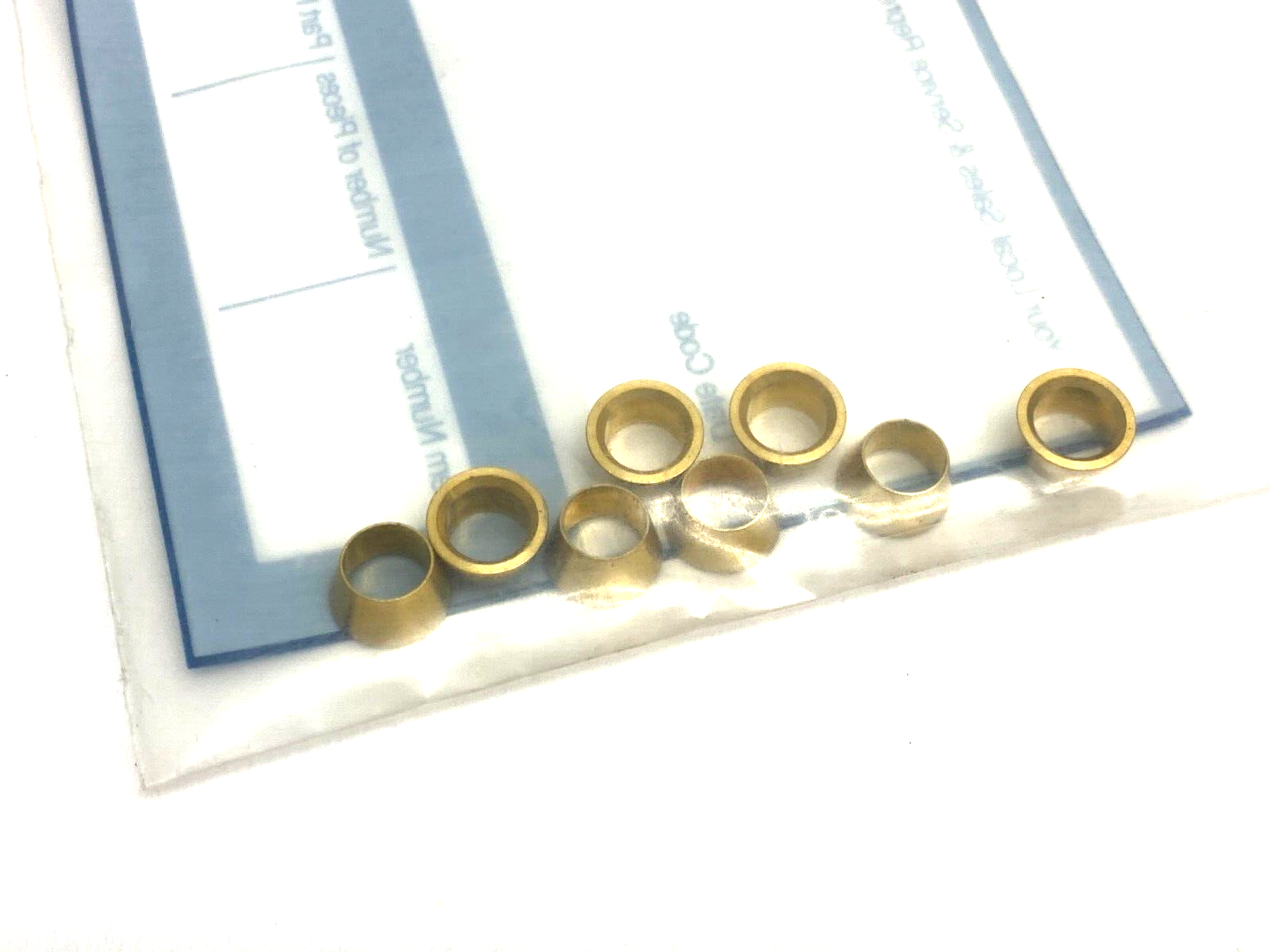 Swagelok B-403-1 Brass Front Ferrule for 1/4" Tube PKG OF 8 - Maverick Industrial Sales