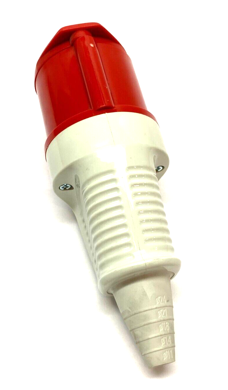 Walther 330419AA Pin and Sleeve Watertight Wireable Connector480VAC 30A-7h IP44 - Maverick Industrial Sales