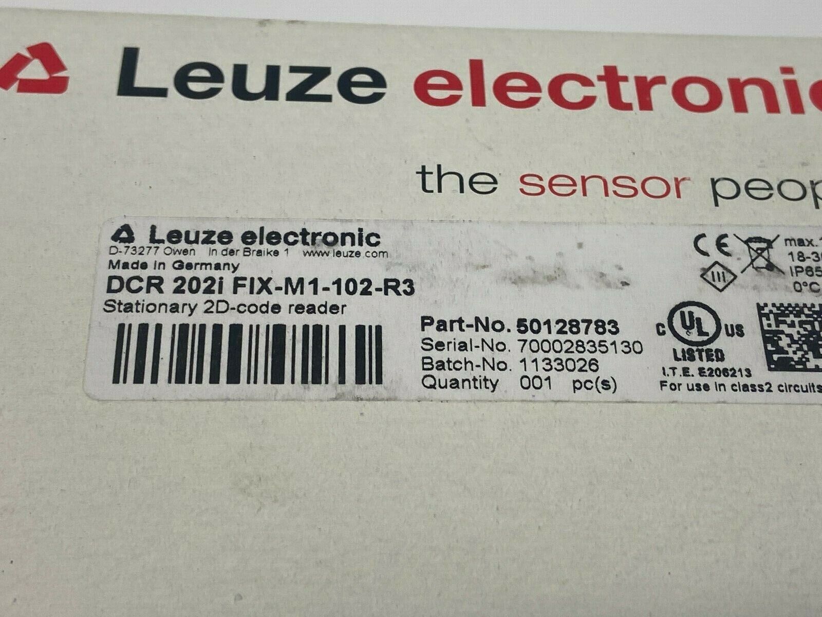Leuze Electronic DCR 202i FIX-M1-102-R3 Stationary 2D Code Reader 50128783 - Maverick Industrial Sales