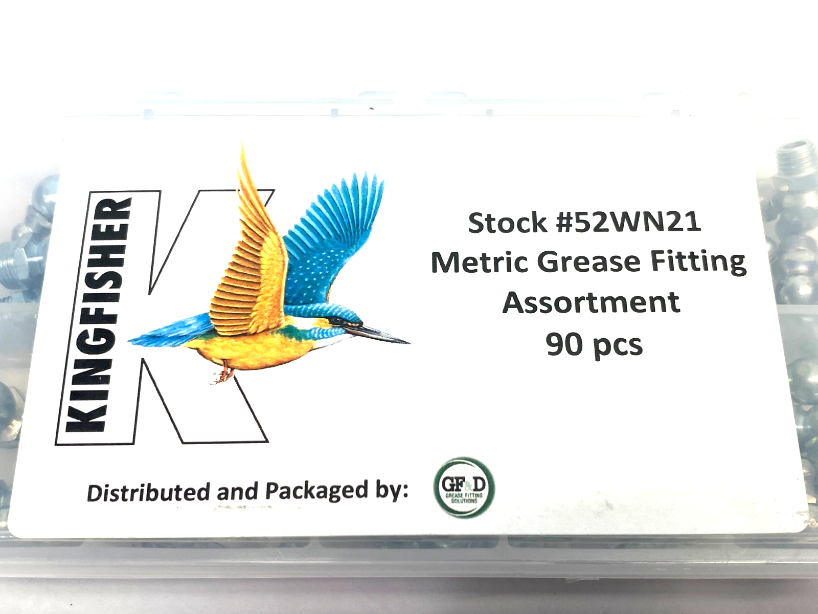 Kingfisher 52WN21 Metric Type Grease Fitting Kit 90 PCS - Maverick Industrial Sales