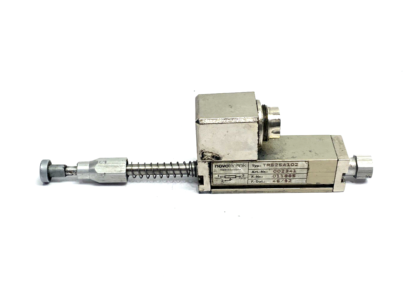 TRS25A102 | Novotechnik Potentiometric Transducer 002341 MISSING SCREWS - Used - Maverick Industrial Sales