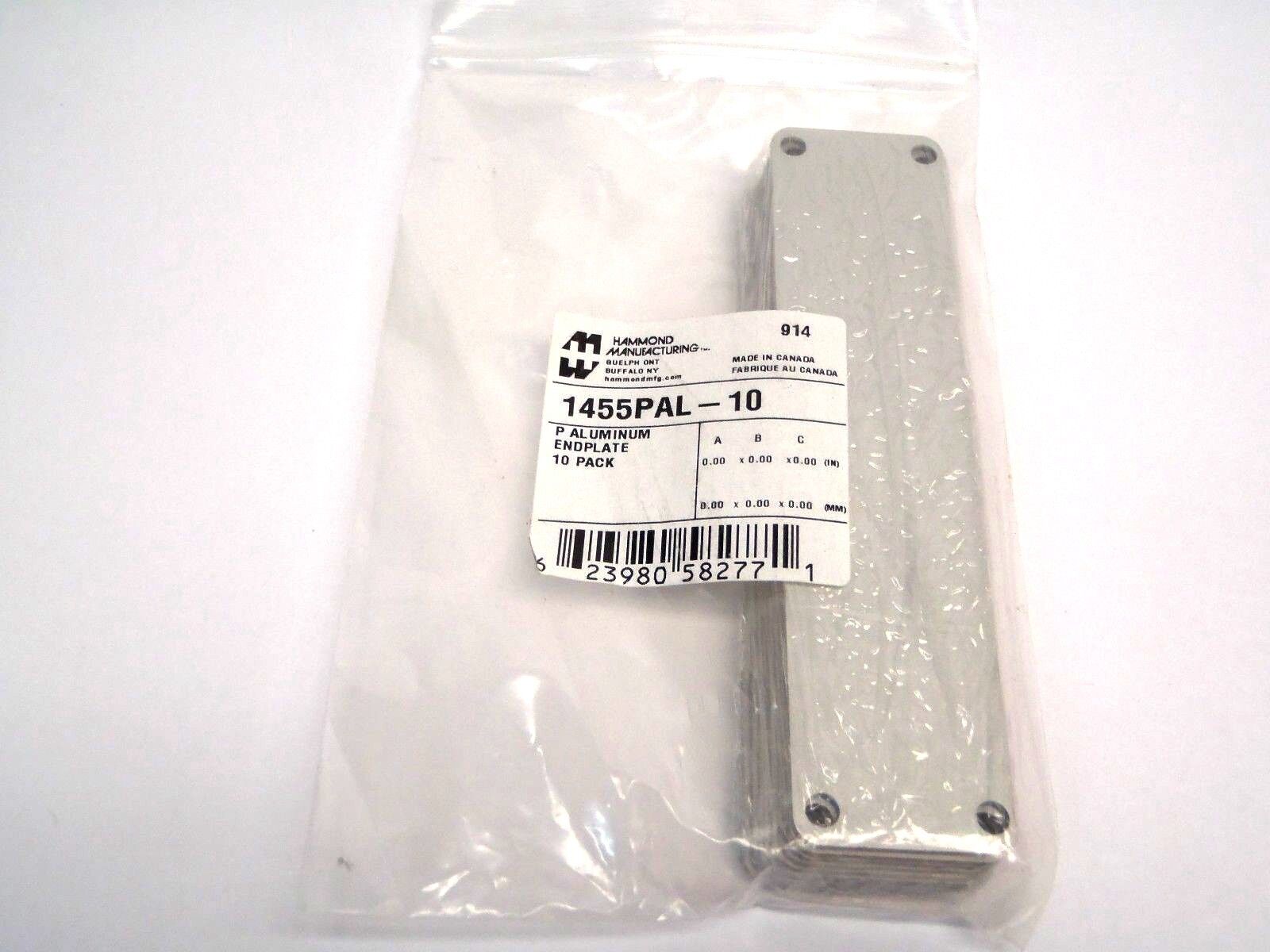 Hammond 1455PAL-10 125.3 x 30.43x 1.5mm Enclosure End Panel PKG OF 10 - Maverick Industrial Sales