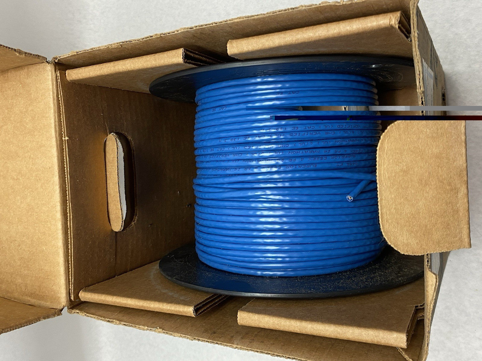 51-243-25 | Superior Essex Marathon LAN® Cat5e Cable 4/24 Blue BOX OF 11 POUNDS - Open box - Maverick Industrial Sales