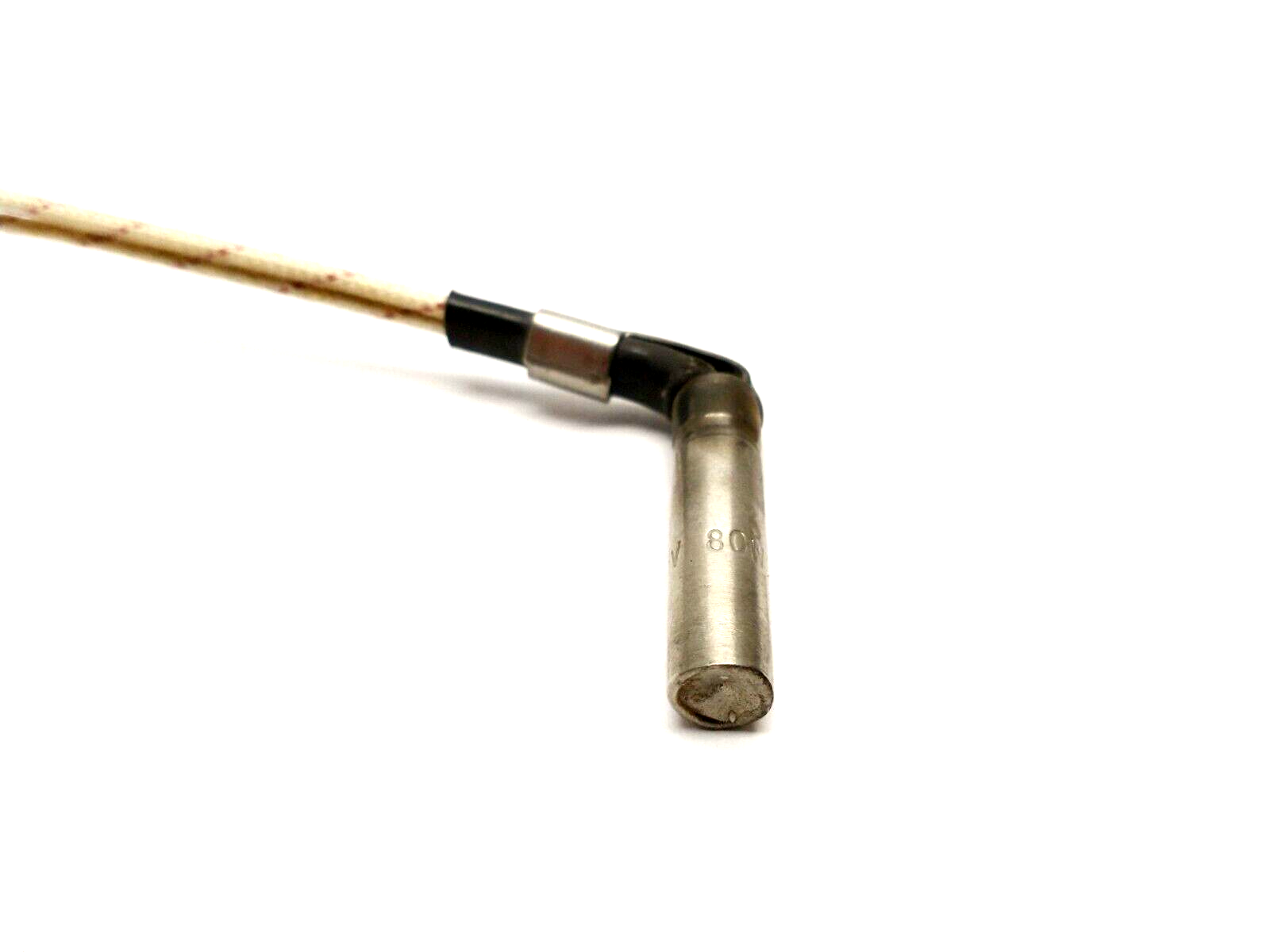 Epoch D1Z12FLS90 Cartridge Heater 1/4" x 1" Long 120V 80W 90 Deg. Clip 12" Leads - Maverick Industrial Sales