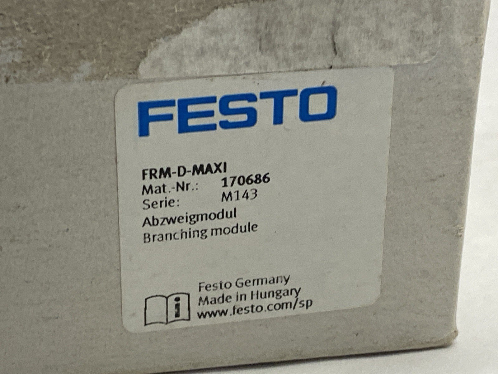 Festo FRM-D-MAXI Branching Module 170686 - Maverick Industrial Sales