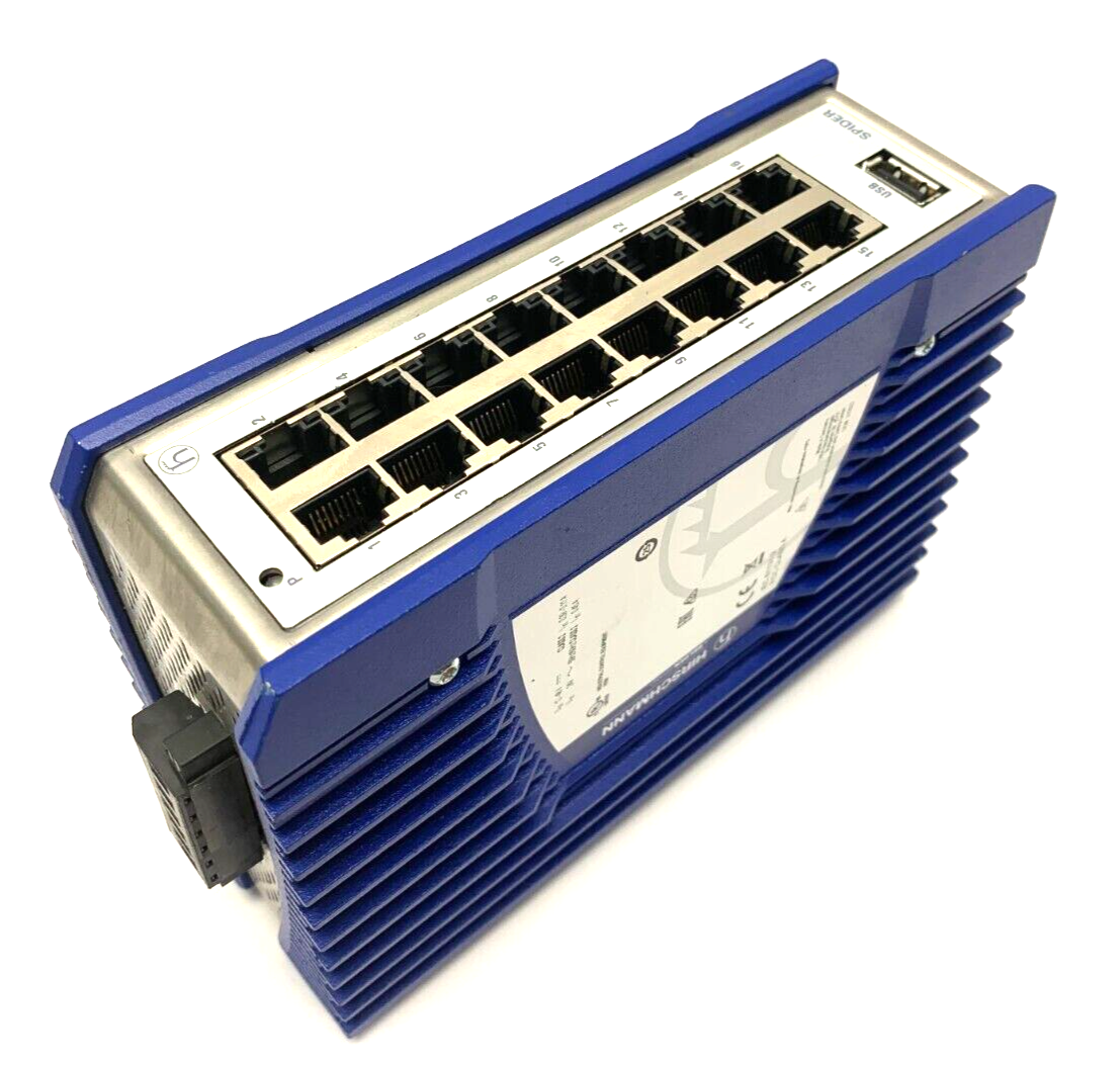 Hirschmann SPIDER-PL-20-16T1999999TY9HHHV Ethernet Switch DIN Rail Mount - Maverick Industrial Sales