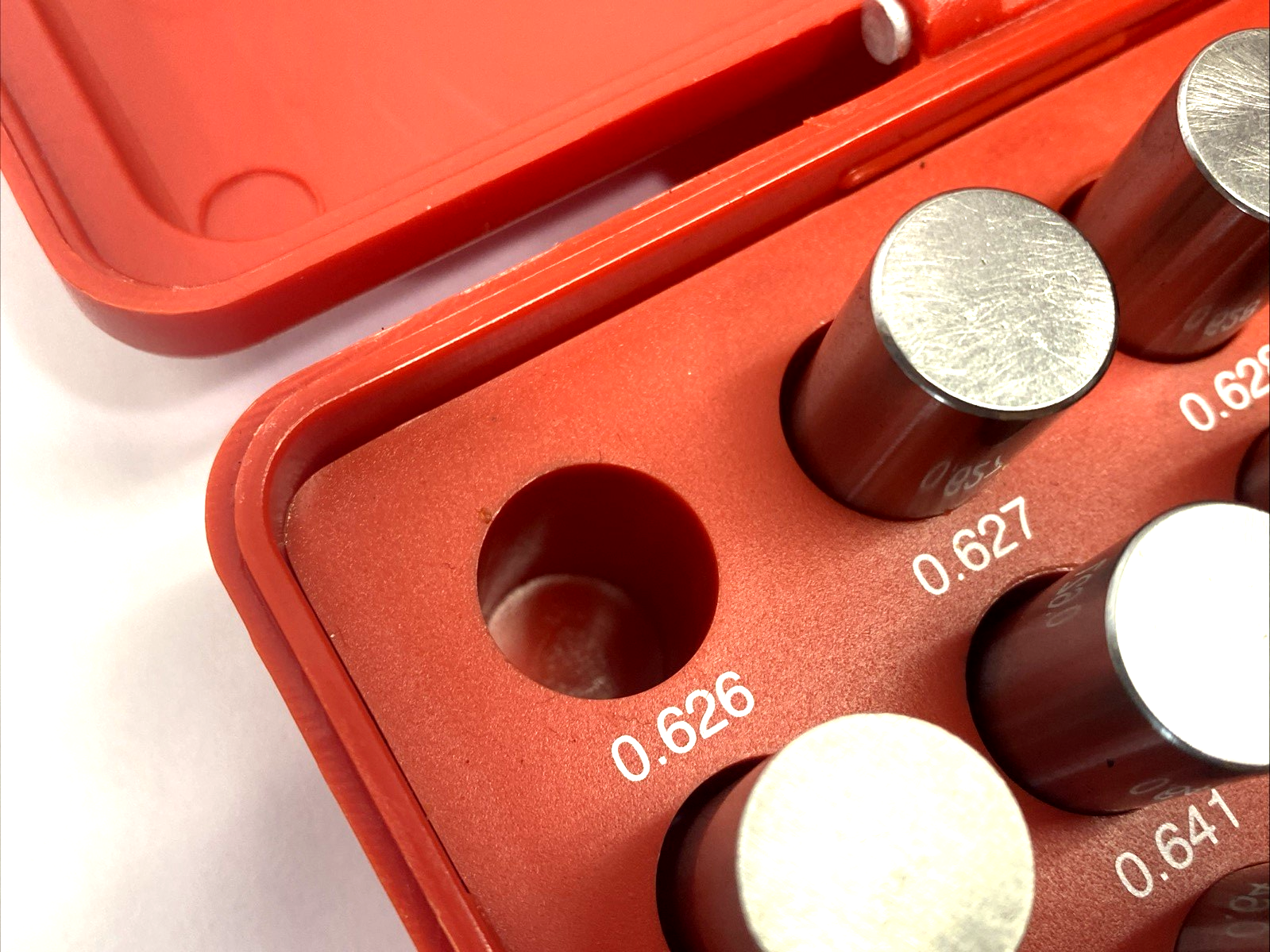 M4 Minus | MHC Industrial Supply 125Pcs Pin Gage Set 0.626"-0.750" MISSING TWO - Used - Maverick Industrial Sales