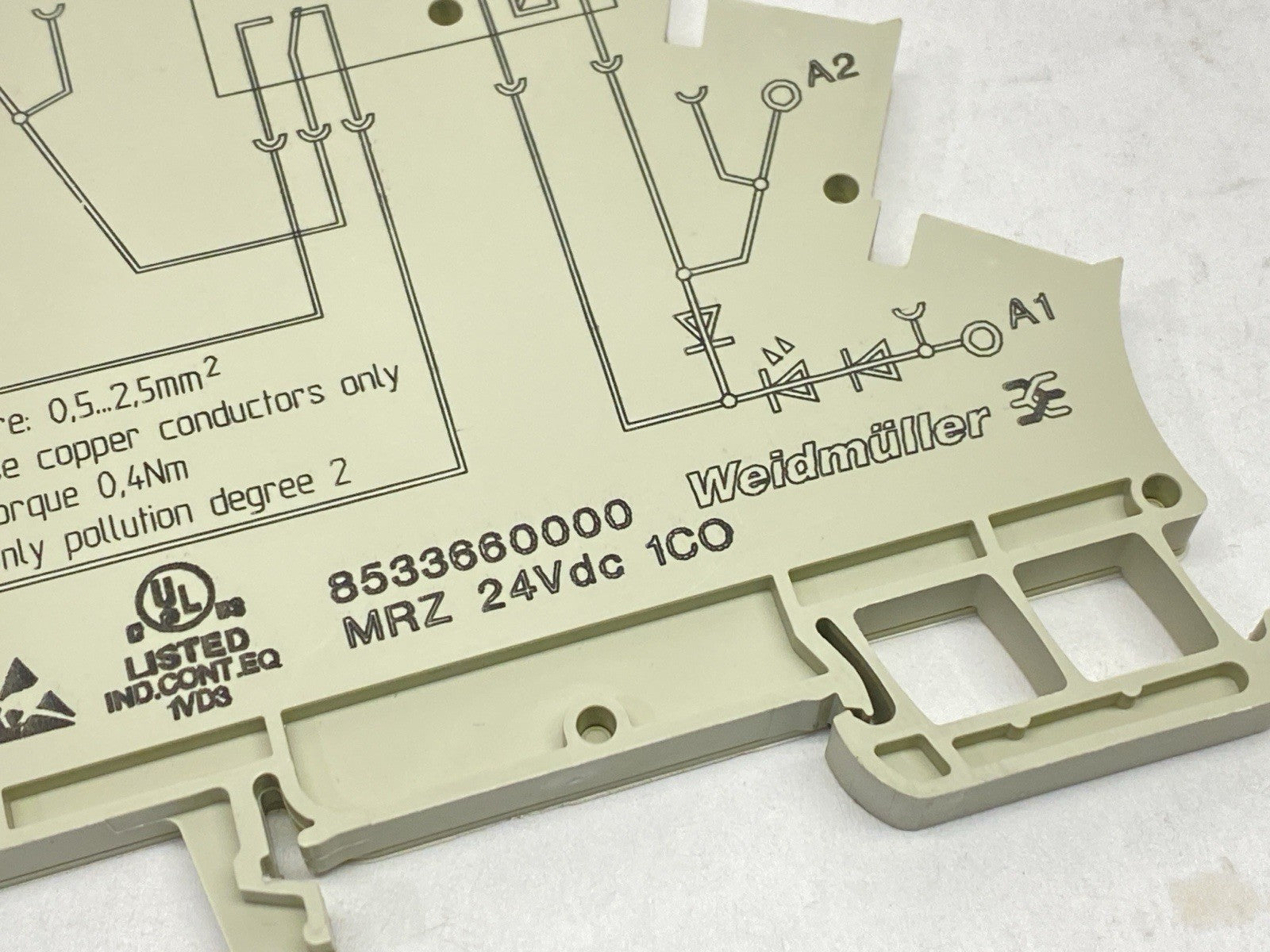 REL-MR- 24DC/21 | Phoenix Contact Relay 2961105 w/ Weidmuller 8533660000 LOT OF 2 - Used - Maverick Industrial Sales