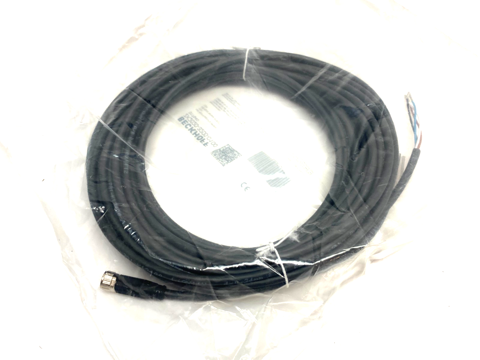 Beckhoff ZK2020-3200-0100 Single Ended Power Cable M8 Straight 4-Pin 10m 017940 - Maverick Industrial Sales