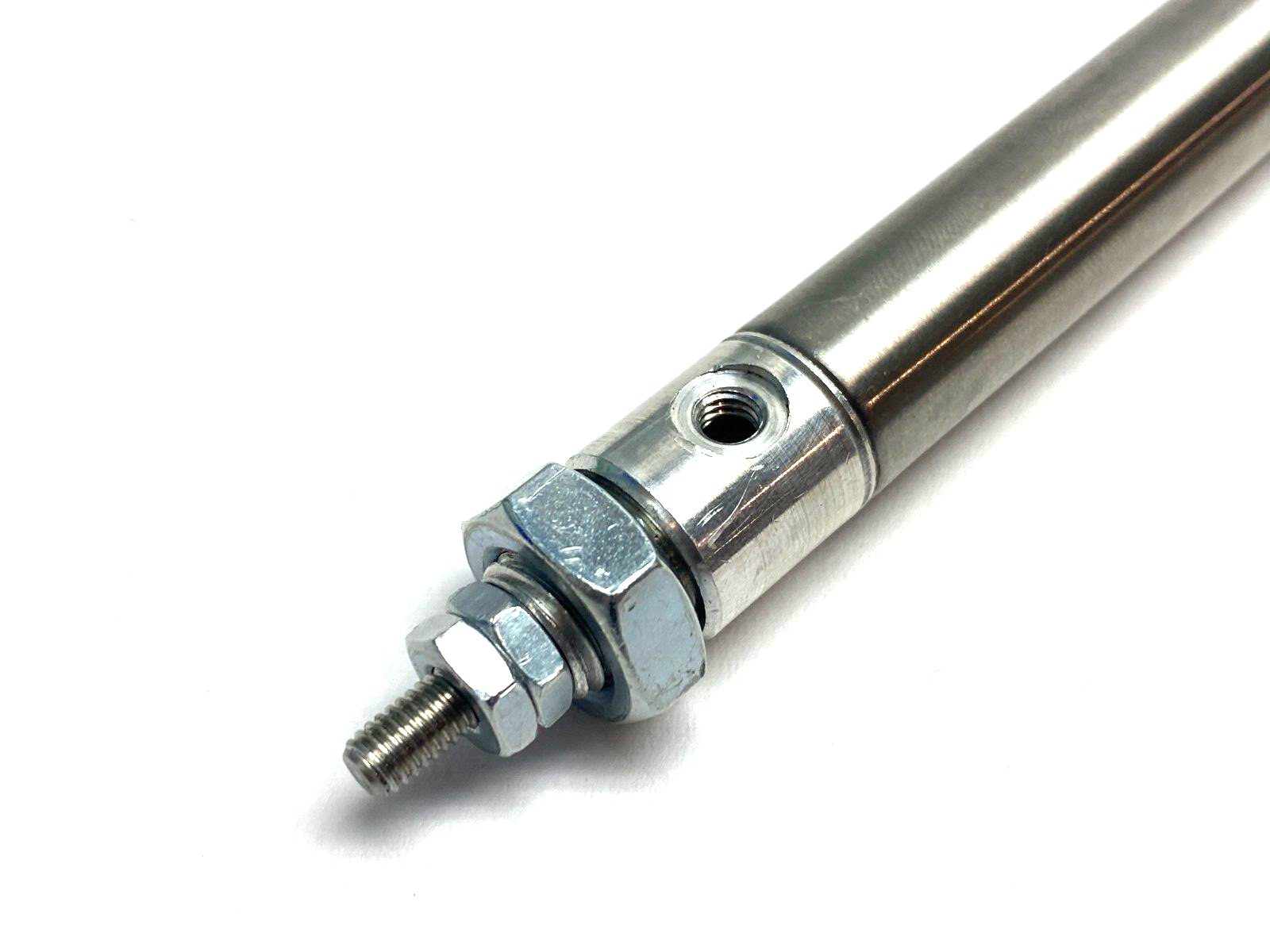 Bimba 025-D Stainless Steel Round Body Pneumatic Cylinder 9/16" Bore, 5" Stroke - Maverick Industrial Sales