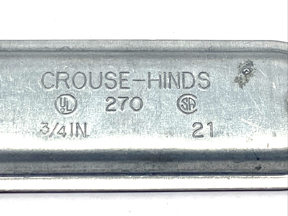 Eaton 270 Crouse-Hinds Condulet Wedge Nut Cover, Sheet Steel, 3/4" LOT OF 4 - Maverick Industrial Sales