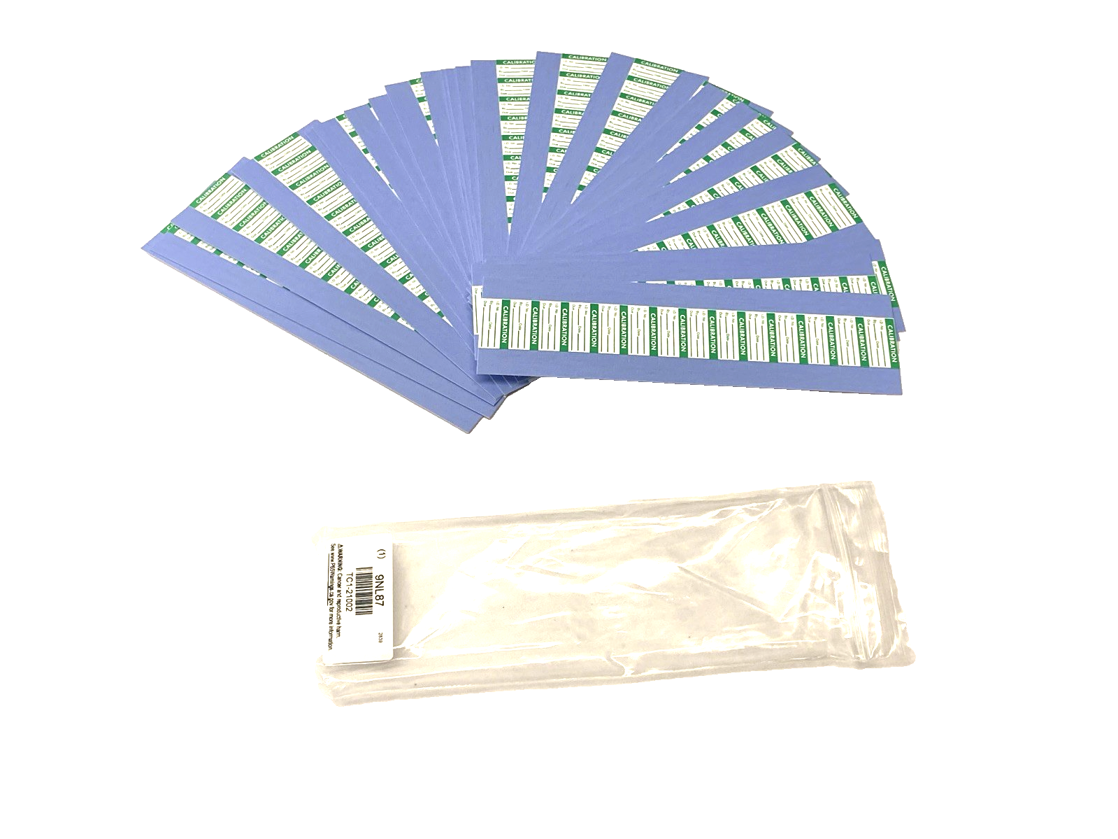 Stranco Inc TC1-21002 Calibration Label 1" x 1/2" Green/White Polyester 350-PACK - Maverick Industrial Sales