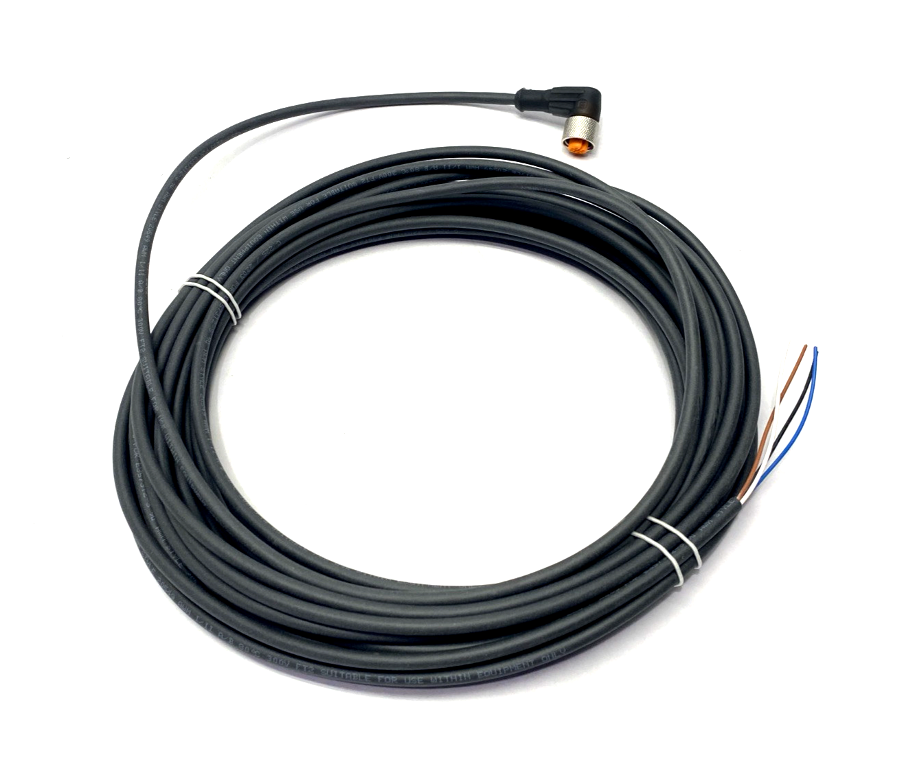 Lumberg Automation RKWT 4-225/10M Cordset Right Angle M12 Female 4-Pin 10m - Maverick Industrial Sales