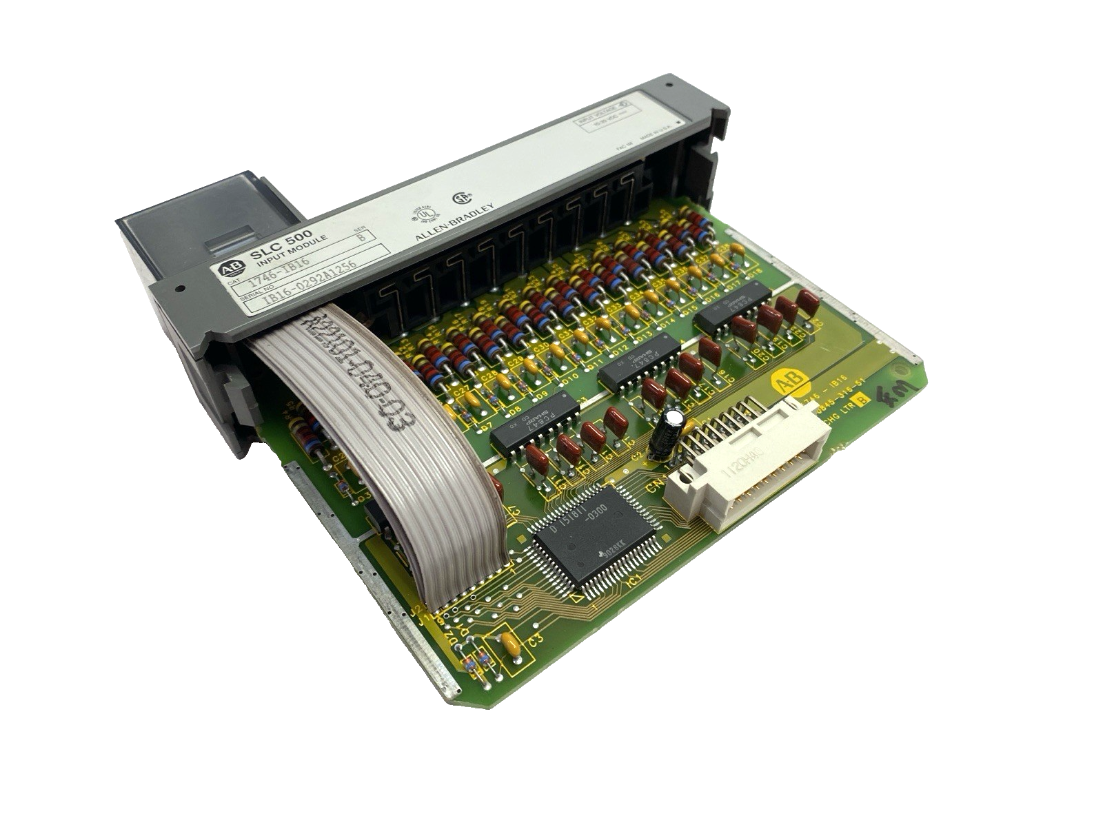Allen Bradley 1746-IB16 Ser. B SLC 500 Input Module 16-Inputs 24VDC NO COVER - Maverick Industrial Sales