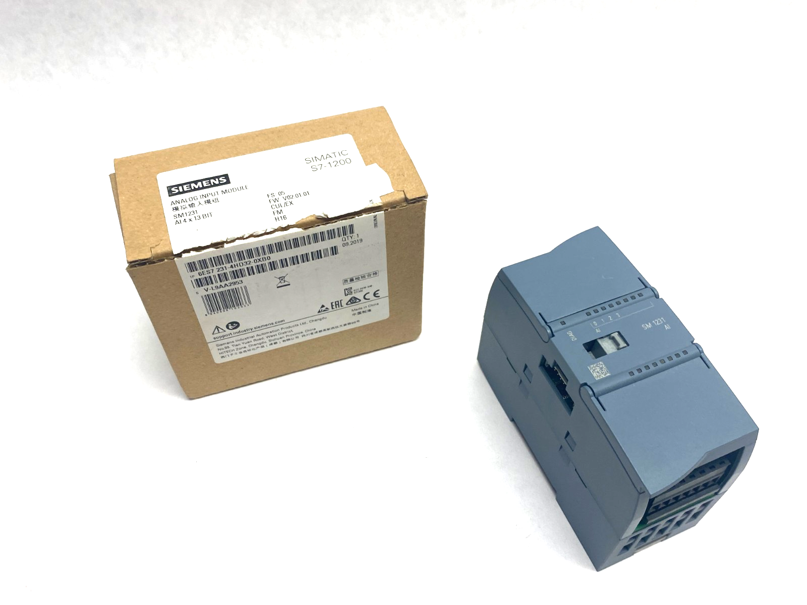 Siemens 6ES7 231-4HD32-0XB0 SIMATIC S7-1200 Analog Input Module, SM1231 4x13 Bit - Maverick Industrial Sales