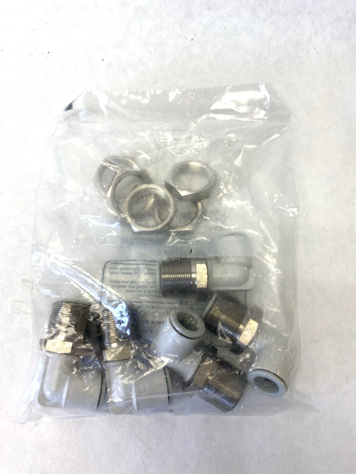 SMC Fittings KQ2LE12-00N Bulkhead Make Elbow Fitting Bag of 5 - Maverick Industrial Sales