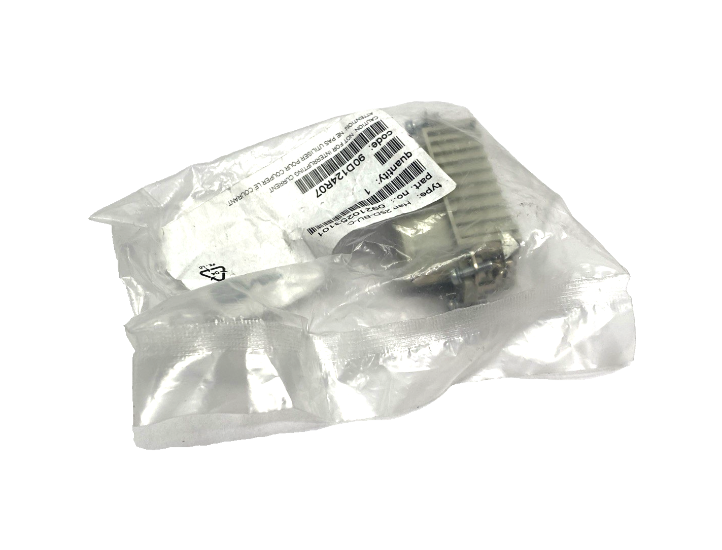 Harting 09210253101 Han D 25 Pos. Female Crimp Insert Han 25D-BU-C LOT OF 2 - Maverick Industrial Sales