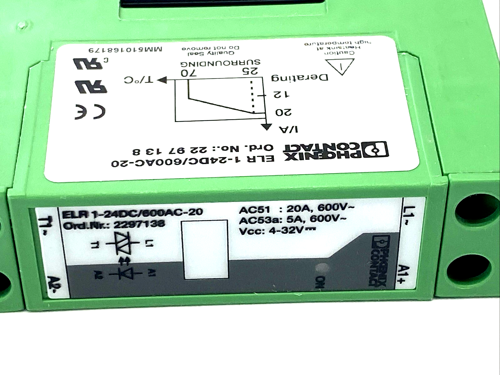 Phoenix Contact ELR 1-24DC/600AC-20 Solid-State Contactor 2297138 - Maverick Industrial Sales